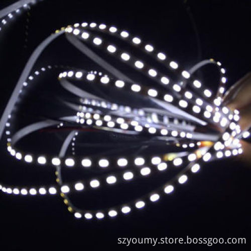 3014 LED Flexible Strip, 5M/300SMD, White Non-waterproof, 8mm Width 12V/DC